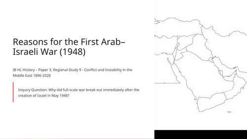 IB History Paper 3: Reasons for the First Arab-Israeli War (1948) PPT
