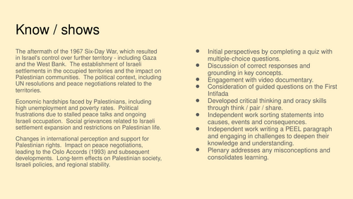 The First Intifada - Why did rioting begin in 1987?