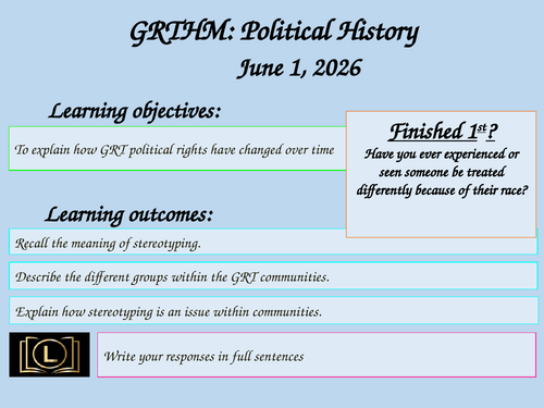 Gypsy, Roma, Traveller History Month: Political History
