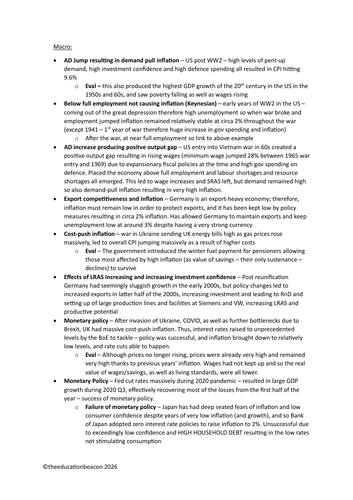 IBDP SL Macroeconomics Examples