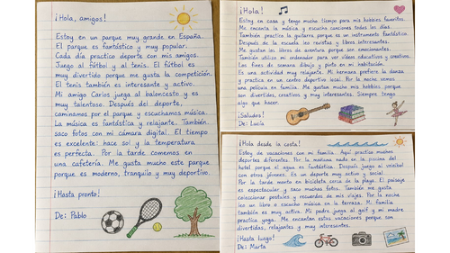 Spanish Hobbies reading