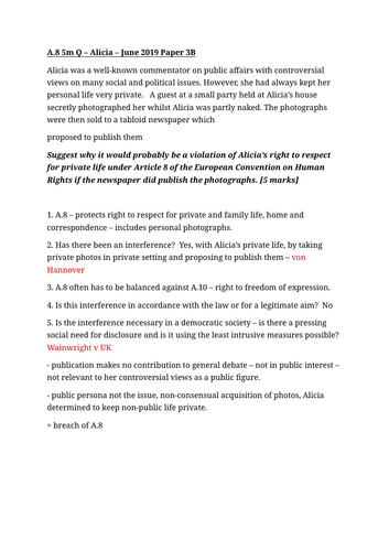 Past paper plans for human rights