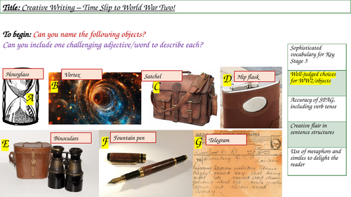 Writing a time travel short story WW2