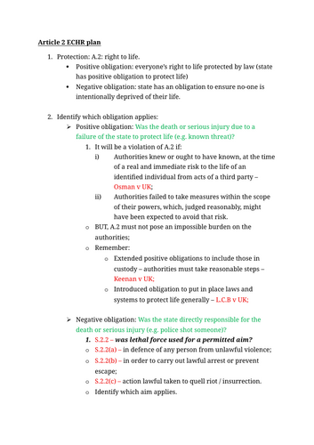 Template Human rights plans for Paper 3B