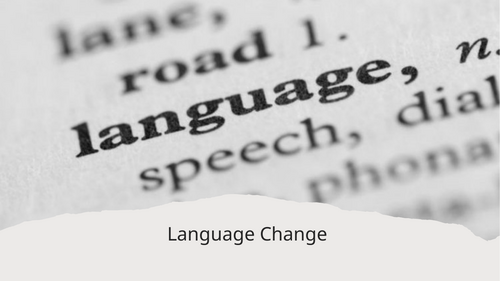 AQA A Level Language Change SOW
