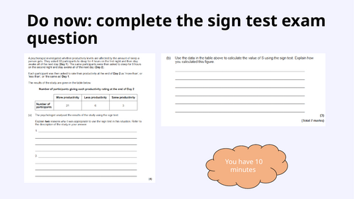 AQA Psychology A Level - Research Methods - Choosing a statistical test