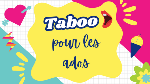 TABOO Game for Teens – French Speaking Game