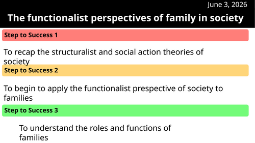 Sociology- Cambridge International- The Family