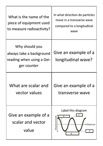 P1 question cards Edexcel foundation