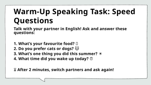 Lesson 1 ESL IGCSE Informal Email