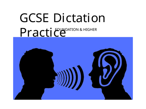 GCSE Spanish Dictation Practice (AQA 8692) – Foundation & Higher with Audio and  Answers
