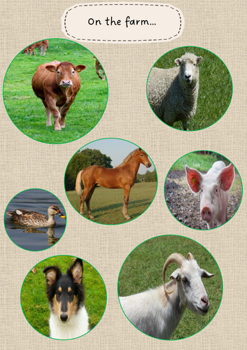 On the farm poster