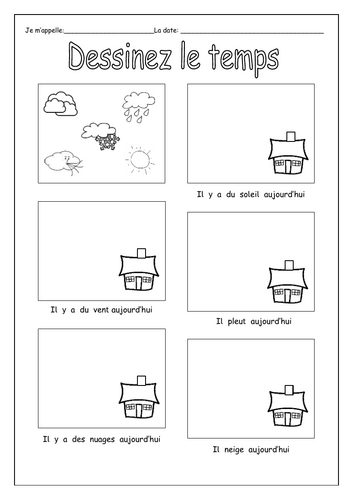 FRENCH - Weather - Quel temps fait-il? - KS2