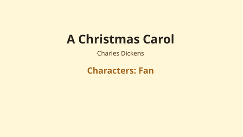 A Christmas Carol – Charles Dickens – Fan