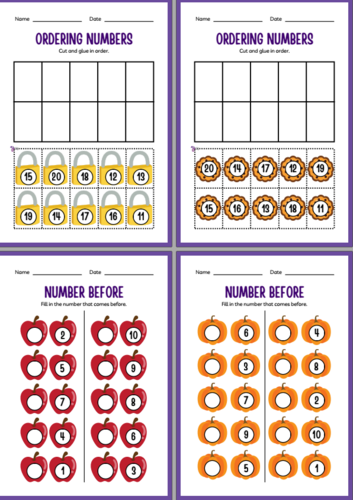 Numbers 1-20 Workbook (Early Years / KS1)