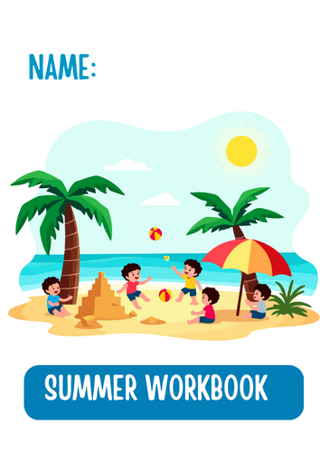 Summer Activity Workbook (Early Years / KS1) - Literacy, Maths, & Art – All in One!