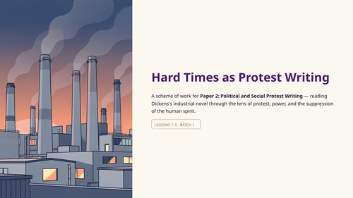FREE Hard Times Lessons 1 to 5 of the Full Scheme of Work