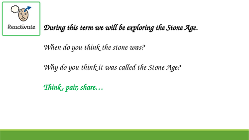 Stone Age History Topic Year 3