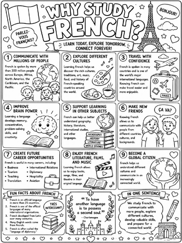 Why Study French Poster
