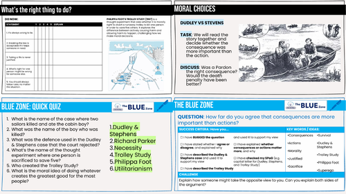 ETHICS (Philosophy) What's the Right Thing to Do? KS3 RS/RE