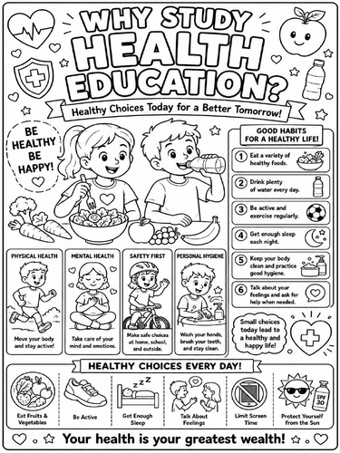 Why Study Health Education Poster