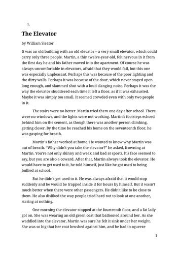 Higher English Creative Writing Folio Prep