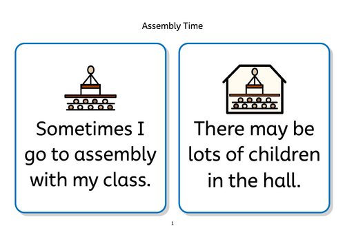 Assembly Time Social Story