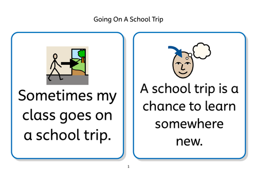 Going on a School Trip Social Story