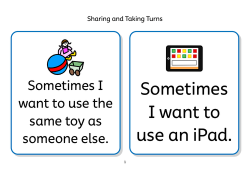 Sharing and Taking Turns Social Story