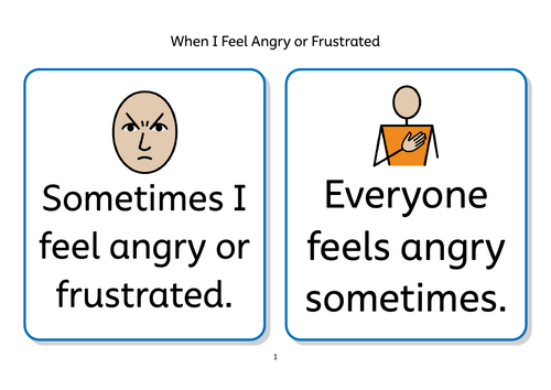 Managing Anger and Frustration Social Story