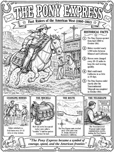 The Pony Express Poster