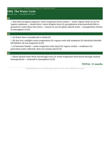 SB9f Parasitism and Mutualism | Edexcel GCSE Biology Topic Mastery Pack
