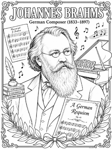 Johannes Brahms Poster