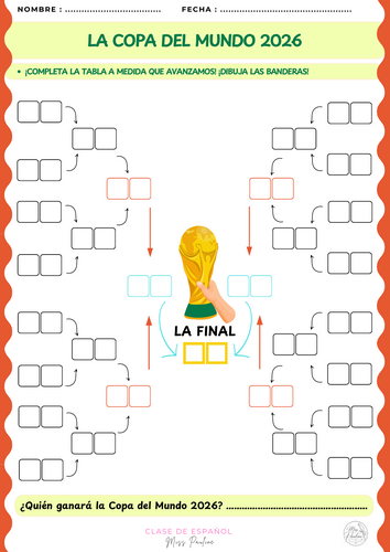 LA COPA DEL MUNDO 2026 - Spanish Workbook for Secondary Students.
