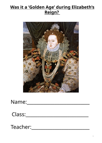 Elizabeth I Booklet