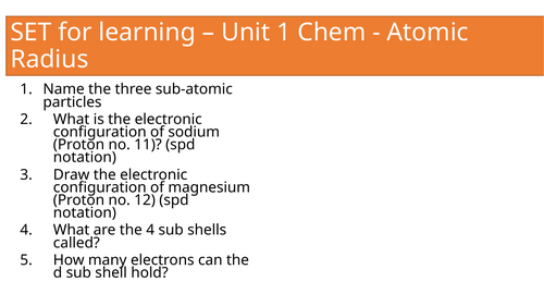 BTEC Applied Science AAQ Chemistry Section C