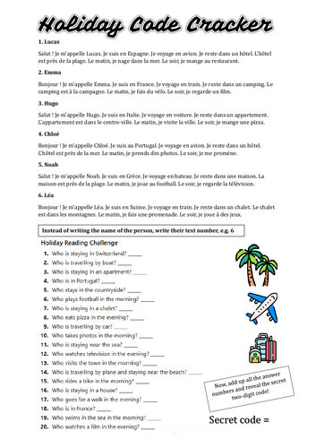 French Holidays Code Cracker
