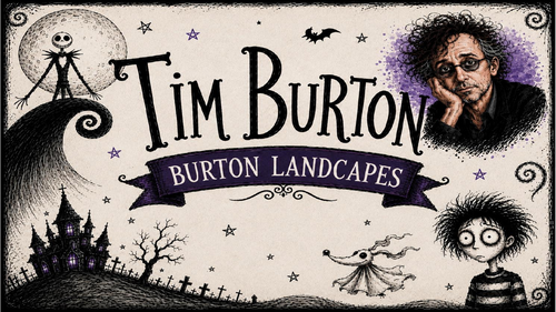 Tim Burton KS3 Art Lesson 5: Burton Landscapes | Gothic Environment Drawing