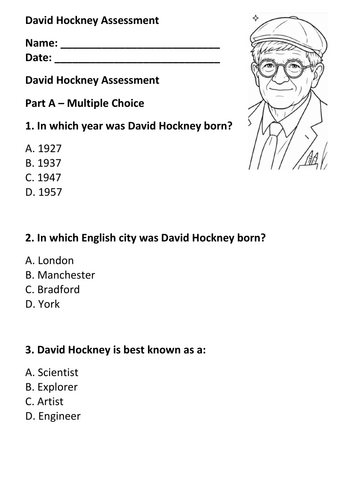 David Hockney Assessment