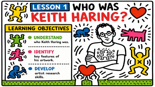 Keith Haring Lesson 1 | Who Was Keith Haring? | KS3 Art Cover Lesson