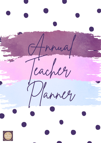 Annual Teacher Planner