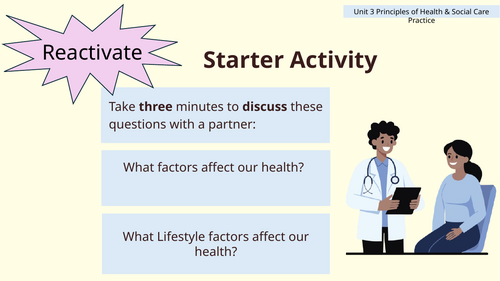 AAQ Health and Social Care - Pearson BTEC L3 Unit 3 - C1. The effect of Social Determinants