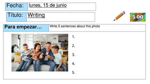 AQA Spanish Foundation Last Minute Writing Preparation