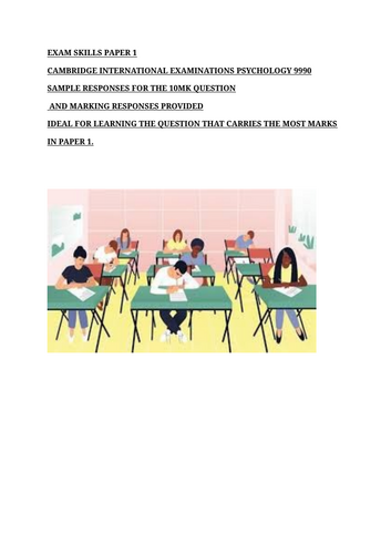 Sample Response 10mk strengths/weakness question Paper 1
