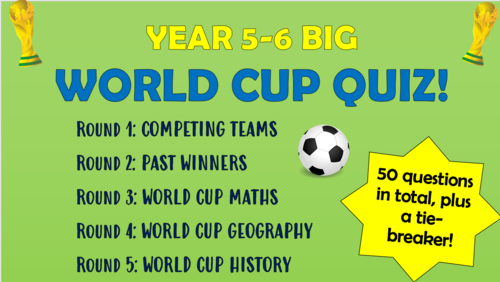 Years 5-6 Big World Cup Quiz!