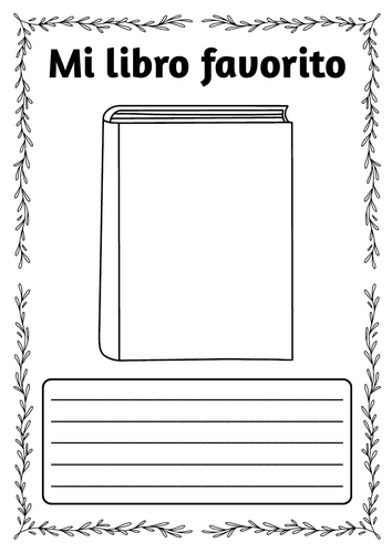 World Book Day Spanish Activity / Día del libro