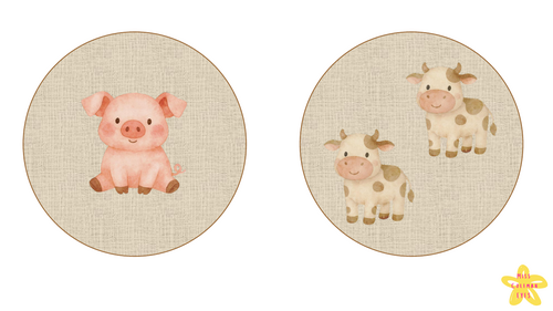*Set of 4* Subitising cards 1-5 themed