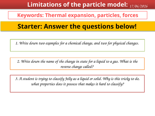 Limitations of the particle model
