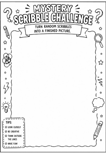Summer Doodle Page | End of Term Art Activity | KS2 KS3 KS4 Cover Lesson