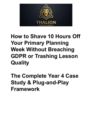 FREE AI Workload Reduction Guide: Reclaim 10 Hours a Week (DfE & GDPR Compliant Primary Case Study)